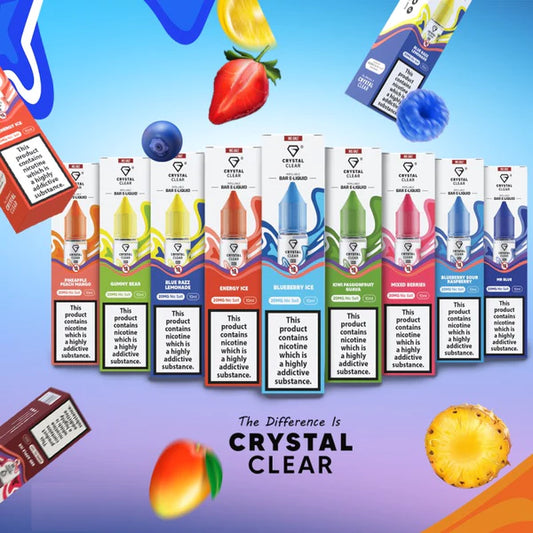 Crystal Clear Nic Salts 10mg & 20mg