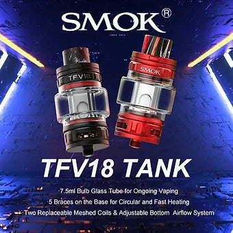SMOK TFV18 Sub Ohm Tank with Bubble Glass