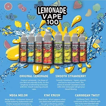 Lemonade Vape 120ml Shortfill