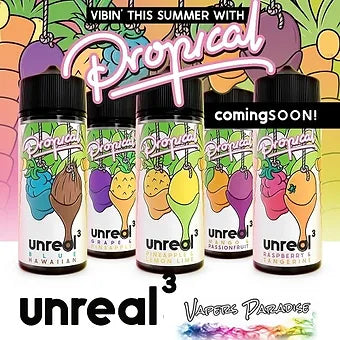 Unreal 3 Propical - 120ml Shortfill - 2 For £20