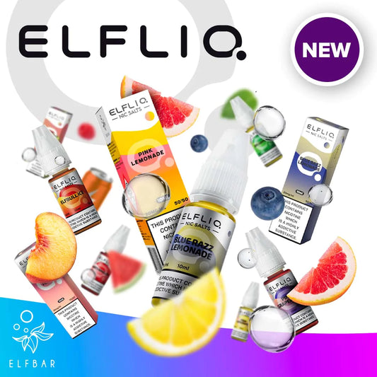 ELFLIQ Official Elfbar Nic Salt Eliquids 10mg and 20mg